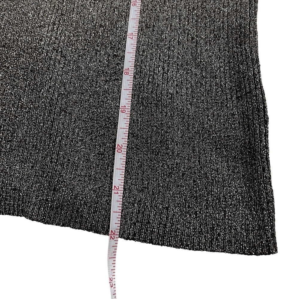 Nygard Women's Sz L Brown Shimmery Turtleneck Short Sleeve Knit Sweater Top - Picture 7 of 9
